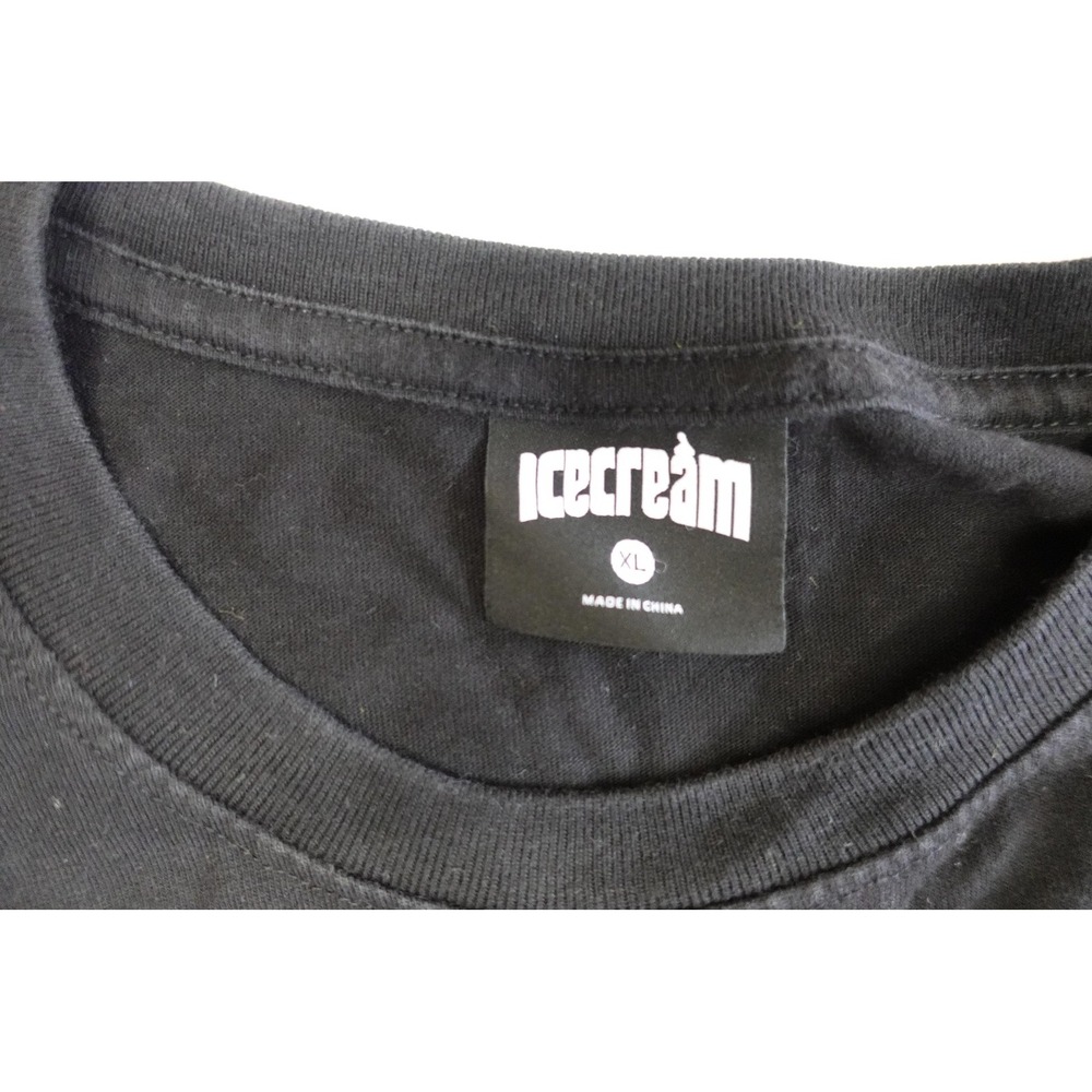 Icecream Shirt Mens XL Black Long Sleeve Ice Cream Girl Graphic Logo Streetwear - Picture 2 of 5